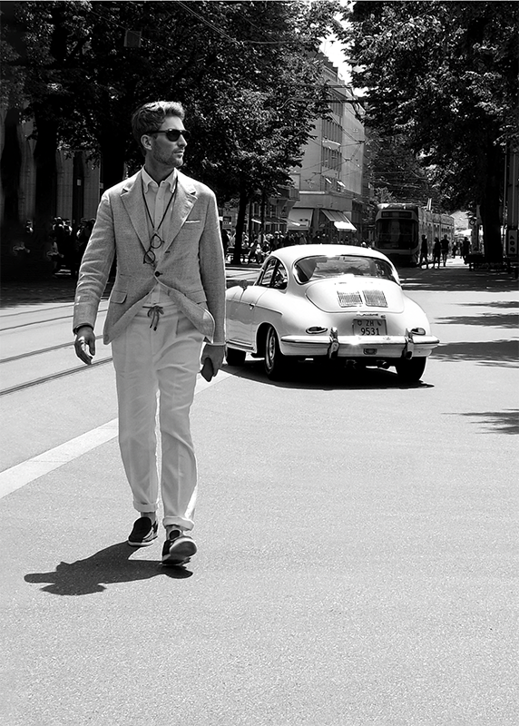 White Porsche 356 I Z&uuml;rich
